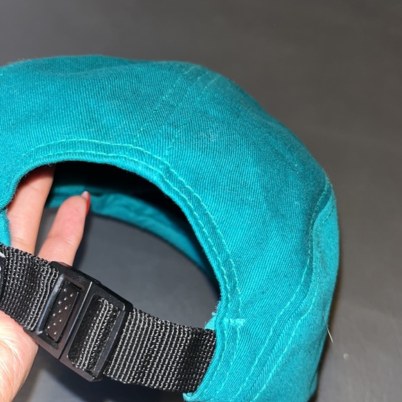 Obey teal flat bill hat with buckle adjustable strap - Picture 3 of 4